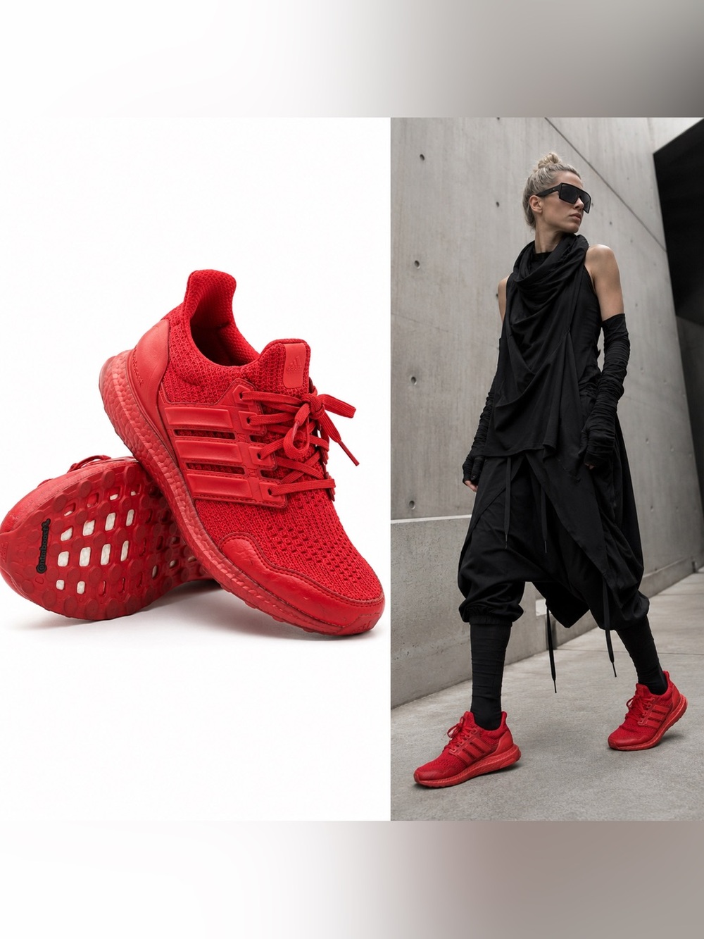 Adidas Ultraboost DNA Triple Red Boost Running Shoes Women’s 7.5 FX1334